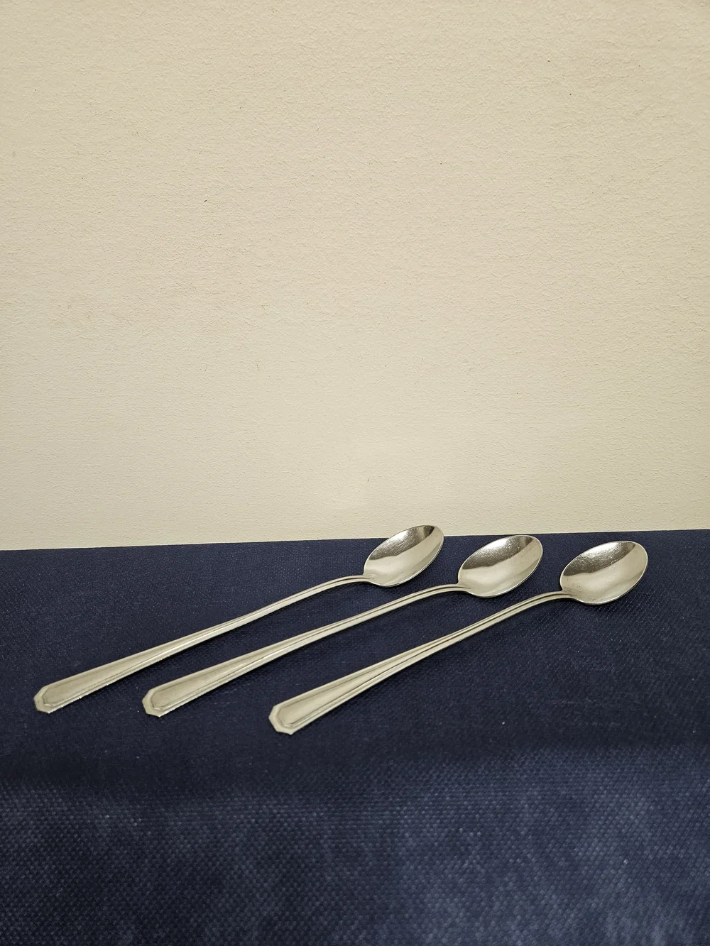 Vintage Vogue USA Stainless Steel Long Iced Tea Spoons Parfait Spoons Lot of 3